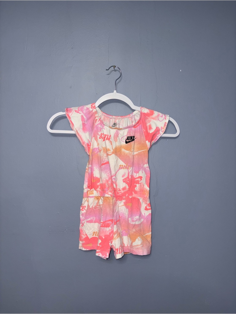 Nike | Kids Pink Logo Romper | Size 4T